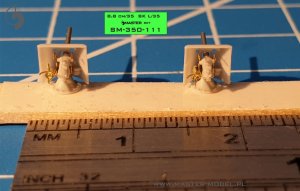 画像6: MASTER[SM-350-111]German gun 8,8cm/35 (3.46in) SK L/35 - used in early 1900's (e.g. Schlezwig-Holstein 1908) - (resin, PE and turned parts) - (4pcs) (6)