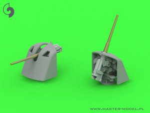 画像2: MASTER[SM-350-112]German gun 8,8cm/45 (3.46in) Flak L/45 - used on most German warships of WWI - (resin and turned parts) - (4pcs) (2)
