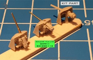 画像4: MASTER[SM-350-112]German gun 8,8cm/45 (3.46in) Flak L/45 - used on most German warships of WWI - (resin and turned parts) - (4pcs) (4)