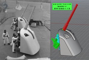 画像5: MASTER[SM-350-112]German gun 8,8cm/45 (3.46in) Flak L/45 - used on most German warships of WWI - (resin and turned parts) - (4pcs) (5)