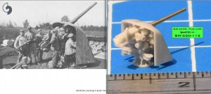 画像9: MASTER[SM-350-112]German gun 8,8cm/45 (3.46in) Flak L/45 - used on most German warships of WWI - (resin and turned parts) - (4pcs) (9)