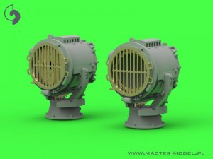 画像7: MASTER[SM-350-115]1/350 WWI ドイツ 軽巡洋艦SMSエムデン 1.1m探照灯(4個入) (7)