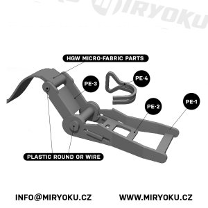 画像2: ミリョク[MIR014]1/24 ラチェット式ベルト荷締機(にしめき) (2)