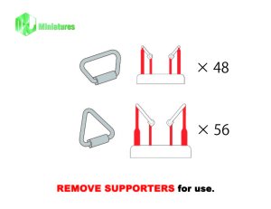 画像2: MJ Miniatures[MJEZ35026]1/35 M47/M48/M60 アメリカ軍戦車エンジンパネルハンドルセット (2)