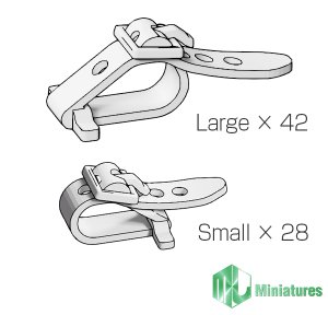 画像2: MJ Miniatures[MJEZ35035]1/35 WWII アメリカ軍クランプセット 使い切りタイプ (2)