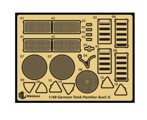 画像7: MJ Miniatures[MJEZ48001]1/48 ドイツパンサー戦車G型用ディテールアップパーツセット(エッチング製グリルカバー付) (7)