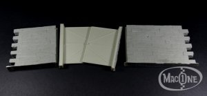 画像2: MacOne Models[MAC35141]1/35 コンクリートブロック塀 門扉付 タイプB (2)