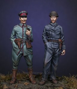 画像2: マンティス・ミニチュアズ[Man35074]1/35  WWI ドイツ将校&戦車兵(2体セット) (2)