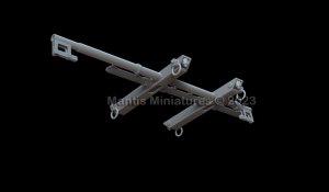 画像2: マンティス・ミニチュアズ[MAC37]1/35 現用 アメリカ ファスト・ロープ・マウント 50cm伸縮ロープ付(UH-60ブラックホーク用) (2)