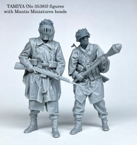 画像3: マンティス・ミニチュアズ[MAC60]1/35 WWII ドイツ 偽装マスク付ヘッドセット(6種類2サイズ 12個入) (3)
