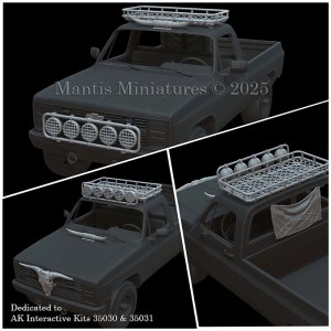 画像2: マンティス・ミニチュアズ[MAC62]1/35 現用 アメリカ 民間ピックアップトラック装備品セット(AKインタラクティブ用) (2)