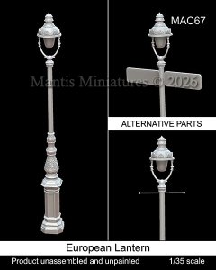 画像1: マンティス・ミニチュアズ[MAC67]1/35 ヨーロッパの街路灯 (1)