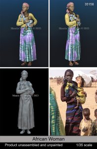 画像2: マンティス・ミニチュアズ[Man35158]1/35 現用 アフリカの女性 (2)