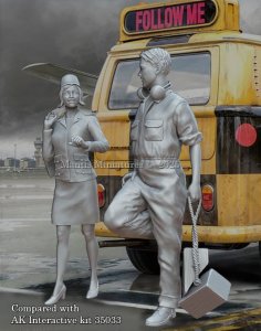 画像6: マンティス・ミニチュアズ[Man35207]1/35 現用 空港サービスクルーセット 1960年代(2体入) (6)