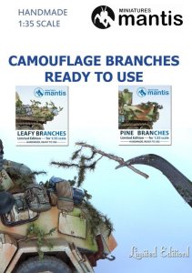 画像2: マンティス・ミニチュアズ[VC01]1/35 WWII ジオラマ用アクセサリー 針葉樹の枝 車両向けカモフラージュ用 (2)