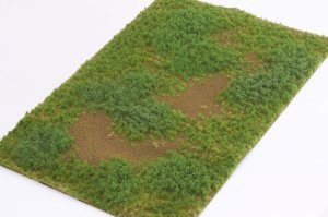 画像2: マルティン・ウエルベルク[WB-M004]マットタイプ(牧草地) 全高2mm~4.5mm 夏 パウダー付き 21cmx30cm (2)