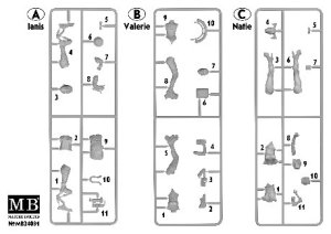 画像2: マスターボックス[MSB24081]1/24 宇宙の果ての奇妙な仲間と冒険シリーズ4：ナティエ・ヴァレリー・イアニス 「勝った!」 3体セット (MSB24070・MSB24071・MSB24072) (2)