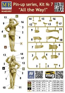 画像2: マスターボックス[MSB24087]1/24 ピンナップシリーズキットNo.7： "オール ザ ウェイ！" (2)