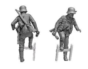 画像2: マスターボックス[MSB35256]1/35 WWI ドイツ歩兵 攻撃前 "アハトゥンク・パンツァー！" (2)