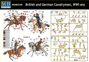 画像2: マスターボックス[MB35184]1/35 英独・騎兵2体・遭遇戦闘シーンWW-I (2)