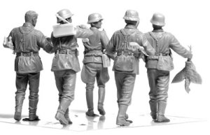 画像4: マスターボックス[MB3583]独・武装親衛隊歩兵5体東部戦線-食料調達 (4)