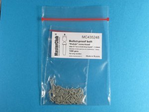 画像1: Master Club[MC435248]尖頭丸リベット ポーランド型 1.4mm 取付軸径1.0mm 100ケ入り (1)