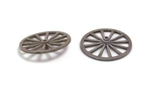 画像2: マソモデル[MH35032]荷車の車輪 (2)