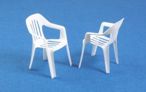 画像2: マソモデル[MH35045]現用 プラスチック製 ガーデンチェア (2)