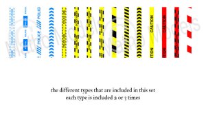 画像3: マソモデル[MH35108]1/35 ジオラマ素材 両面印刷立入警告&注意喚起テープA＜英語表記＞ (3)