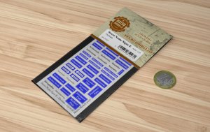 画像3: マソモデル[MH35127]1/35 ジオラマ素材 通り名標識デカールセットE ドイツ語 (3)