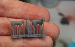 画像6: マソモデル[MH35047] 1/35 ネコ(5点)(3Dプリント)【メーカー絶版】 (6)