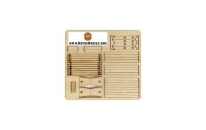 画像3: マソモデル[MH35097]1/35 木製ガーデンテーブルとベンチのセット (3)