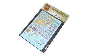 画像2: マソモデル[MH35099]1/35 ジオラマ素材 オイルメーカーロゴ&ガソリンスタンドデカールセット (2)