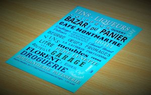 画像2: マソモデル[MH35117]1/35 ジオラマアクセサリー 古典的なフランス語商業サインデカールセット (2)