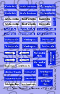 画像7: マソモデル[MH35128]1/35 ジオラマ素材 通り名標識デカール ビッグセット(5枚入) (7)