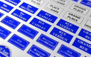 画像8: マソモデル[MH35128]1/35 ジオラマ素材 通り名標識デカール ビッグセット(5枚入) (8)