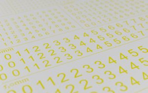 画像4: マソモデル[MH80026]スケールフリー 数字デカール イエロー スモールサイズ (4)