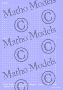 画像1: マソモデル[MH80032]スケールフリー アルファベット大文字デカール チョークの手書き文字 1.5mm/2mmサイズ (1)