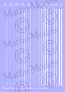 画像2: マソモデル[MH80047]スケールフリー ラインデカール 白色実線セット (2)