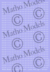 画像1: マソモデル[MH80050]スケールフリー 数字デカール 高さ2.5mm 白色 タイプ1 (1)