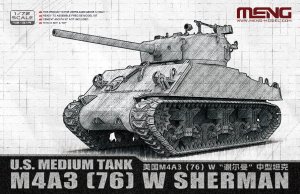 画像1: モンモデル[MEN72-019]1/72 アメリカ 中戦車 M4A3(76)Wシャーマン (1)