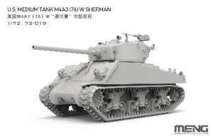 画像2: モンモデル[MEN72-019]1/72 アメリカ 中戦車 M4A3(76)Wシャーマン (2)