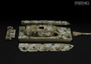 画像5: モンモデル[MENTS-062a]1/35 中国 主力戦車 ZTZ-100アキュレートカラーバージョン (5)