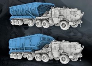 画像2: モンモデル[MENMMS-001]1/100 カーゴ付輸送車 CN114-03 (2)