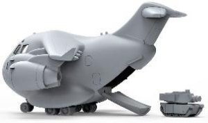 画像2: モンモデル[MENMPL-007]mプレーンシリーズ ボーイング C-17 グローブマスターIII　輸送機 (2)