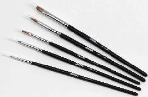 画像2: モンモデル[MENMTS-010]モンモデル模型用筆5本セット (2)