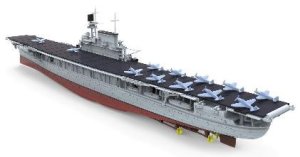 画像5: モンモデル[MENPS-005]1/700 アメリカ海軍 航空母艦  エンタープライズ (CV-6) (5)