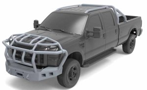 画像3: モンモデル[MENSPS-047]1/24 フォードF-350外装オプションパーツ(レジン製) (3)