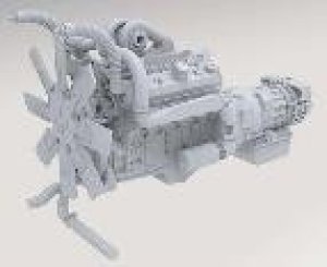 画像2: モンモデル[MENSPS-055]1/35 M911戦車運搬車用8V-92TA-90ディーゼルエンジン及びCLBT-750トランスミッション (レジン) (2)