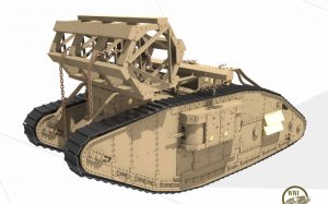 画像2: モンモデル[MENTS-029]1/35 イギリス重戦車Mk.V (雌型) (2)